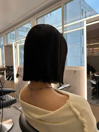 ショート 【ボブ/縮毛矯正 /髪質改善】motoのヘアスタイル