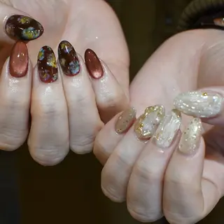 ネイル nuu 栄  /  シェアサロン所属・nuu栄 ユキ / 大人ニュアンスのネイルデザイン