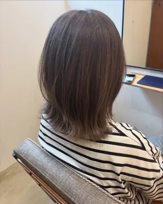 ミディアム カラー n1/4個室サロン/ 白髪ぼかし/MAMIのヘアスタイル