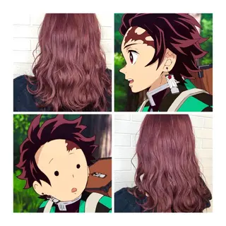 セミロング カラー GARU-ガル-所属・TSUNO🦖 派手髪/オタク美容師のヘアスタイル