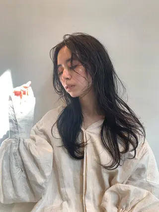 セミロング カラー パーマ sakoda shunkiのヘアスタイル