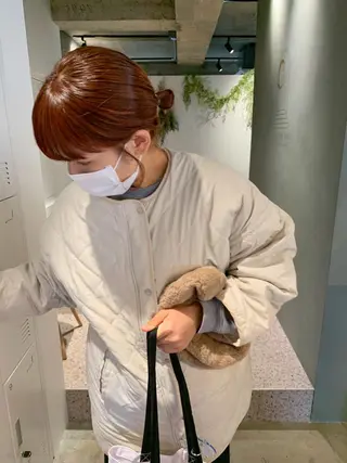 ミディアム カラー TONUKOA RUA下北沢店【トヌコア ルア】所属・丸山璃子 /パーマ/レイヤーのヘアスタイル