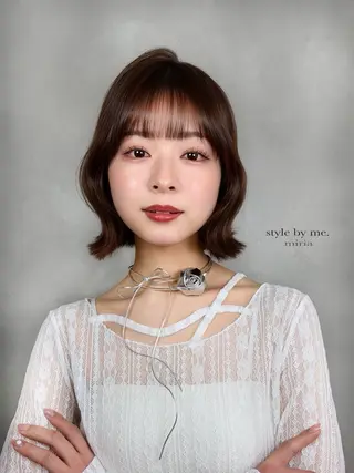 ミディアム 韓・中華美女ヘア 🇰🇷×🇨🇳のヘアスタイル