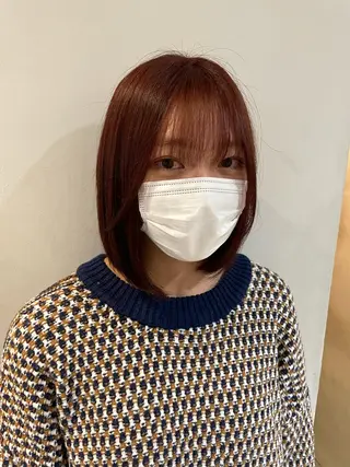 ミディアム Null 表参道所属・岩下昂世/ ハイトーン/デザインのヘアスタイル