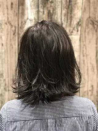 ミディアム カラー 縮毛矯正/髪質改善 /韓国風　山川春輝のヘアスタイル