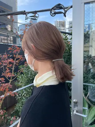 ミディアム カラー 佐伯 和佳のヘアスタイル