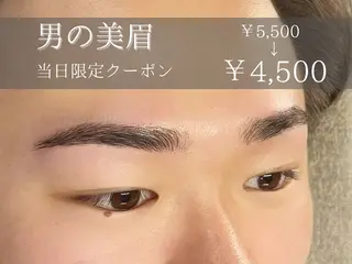 メンズ アイブロウ メンズサロンApollo所属・伴 紋花の眉毛・アイブロウイメージ