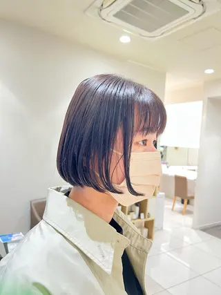 ショート ぷつっとボブ/ 似合わせ🥀原ちひろのヘアスタイル