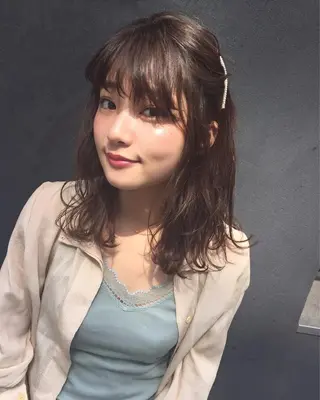 ミディアム カラー ‪🌿パーマ大好評 メンズヘア🌿ワタルのヘアスタイル