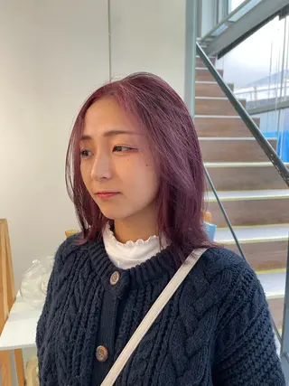 カラー ボブ/レイヤー /河内温太のヘアスタイル