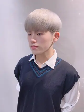 ショート カラー ヘアアレンジ メンズ As hair所属・柔らか垢抜けｶﾗｰと ｶｯﾄ🫧ASUKAのヘアスタイル