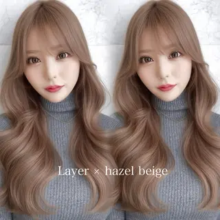 ロング カラー レイヤー/ブリなしW 美玖のヘアスタイル