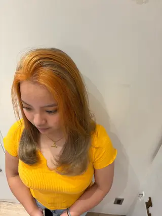 セミロング 西本 楓華のヘアスタイル