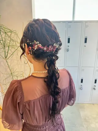 ロング ヘアアレンジ 透明感カラー✨艶髪 制作🌱山根あゆみのヘアスタイル