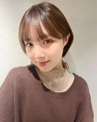 ショート カラー 透明感カラー│ レイヤーヘア中居美樹のヘアスタイル