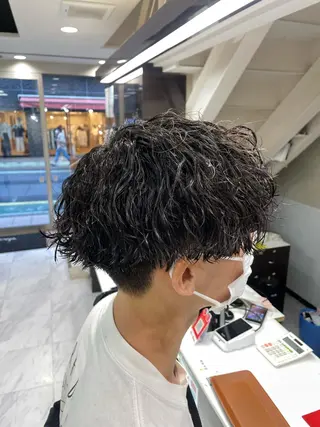 ショート パーマ メンズ ❄️メンズカット 落合諒❄️のヘアスタイル