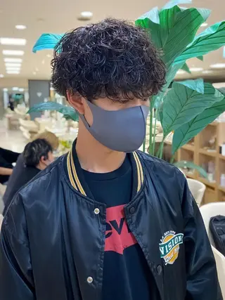 パーマ メンズ 銀座/ハイライト特化 🌿ブリーチ/片山のヘアスタイル