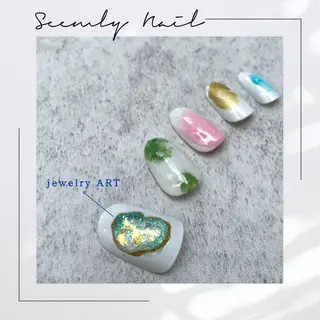 ネイル Seemly 千田町店所属・フラワーパラジェル 🌸シームリーエミのネイルデザイン