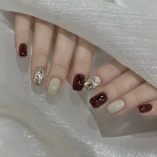 ネイル ネイリストゆか💅 長さだし、深爪矯正のネイルデザイン