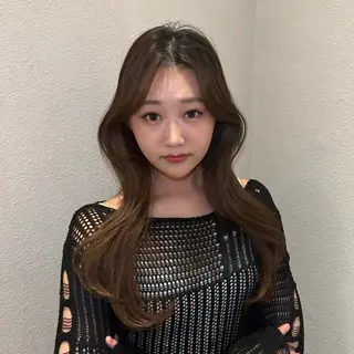 ロング カラー 顔まわり/オフィス カラー/青栁優🔆のヘアスタイル