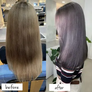 ロング カラー 💝透明感/ブリーチ /れい💝のヘアスタイル