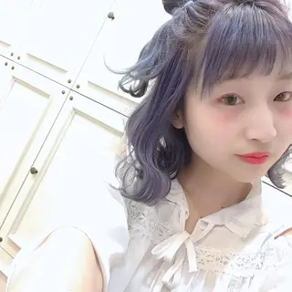 ミディアム カラー 💘カラー人気Ｎｏ. １💘SAYAのヘアスタイル