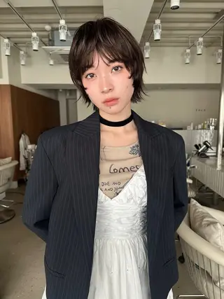 ショート カラー ボブ/似合わせ レイヤーcocomoのヘアスタイル