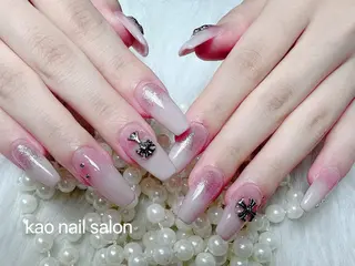 ネイル kao nail マグネット/長さだしのネイルデザイン