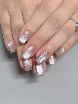 ネイル 艶/マグネット/網紅 /韓国/岩下りほのネイルデザイン