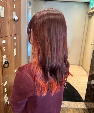 ロング カラー saya kaのヘアスタイル