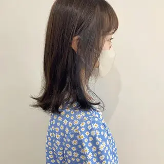 セミロング 川野 彩海のヘアスタイル