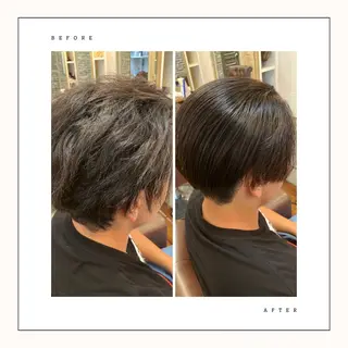 メンズ 縮毛矯正💫 髪質改善　宮下泰佳のヘアスタイル