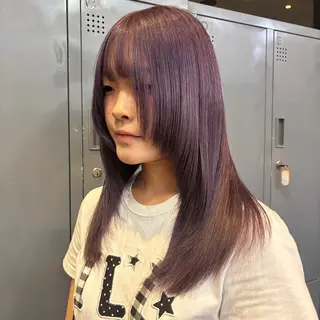 セミロング ☘️かわいいハイトー ン☘️nonokaのヘアスタイル