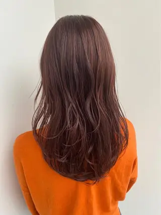 ロング カラー ヘアアレンジ あやめ【顔まわり/レ イヤー/柔らかカラ】のヘアスタイル