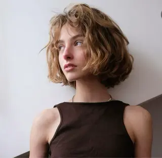 ショート パーマ ショートヘア 浅倉一馬のヘアスタイル