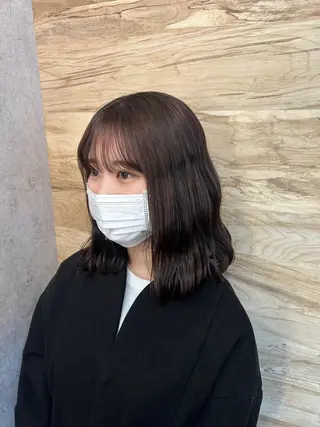 ミディアム カラー suri-ru hair【スリールヘアー】所属・FURUSAWA AOIのヘアスタイル