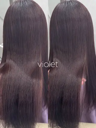 ロング カラー ナガヨ キョウカのヘアスタイル