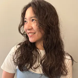 セミロング カラー パーマ 🌿レイヤーボブ/パ ーマ🌿　木梨健太のヘアスタイル