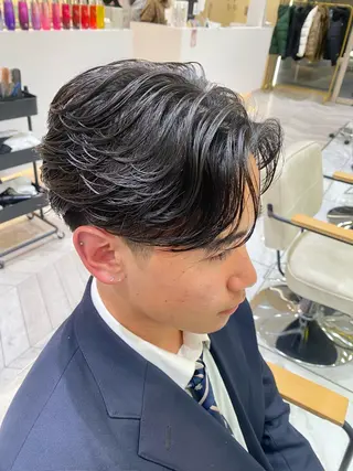 ショート パーマ メンズ 酸スト/フェザー パーマ/三谷海斗のヘアスタイル