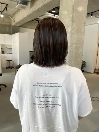 ミディアム 北山／ボブ／レイヤー /maru☺︎のヘアスタイル