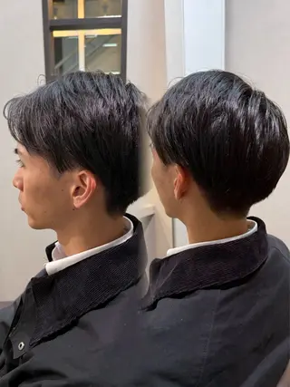 ショート メンズ 藤崎百道メンズカット Zina/森井唯央のヘアスタイル