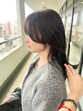 ロング 髪質改善×韓国ヘア 🫧天神美容室のヘアスタイル