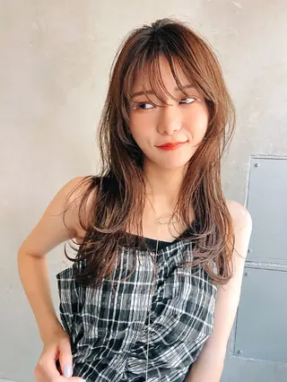 セミロング カラー ヘアアレンジ 【韓国ヘア】 人気No.1/ユウキのヘアスタイル