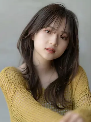 ミディアム カラー 韓国レイヤー🇰🇷 韓国研修◎渋谷カイトのヘアスタイル