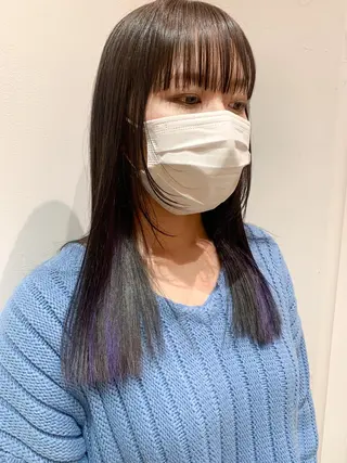 セミロング カラー ヘアアレンジ yuka .のヘアスタイル