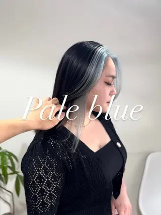 ミディアム カラー Kensho 京都駅 ケアブリーチのヘアスタイル