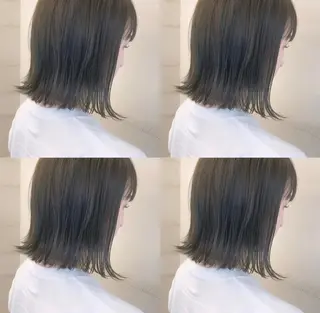 ショート カラー 透明感/オリーブ/ グレージュ/YUKAのヘアスタイル