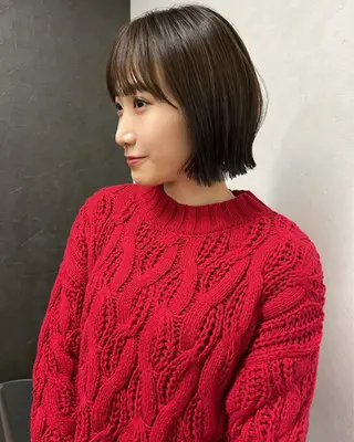 ショート カラー nono/パーマ /顔まわりカット🐈のヘアスタイル