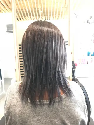 セミロング カラー 関口 友行のヘアスタイル