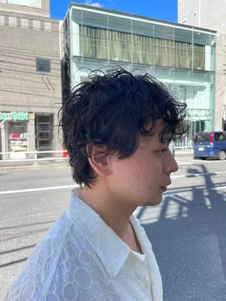 ショート パーマ メンズ 吉田一輝 外国人パーマのヘアスタイル